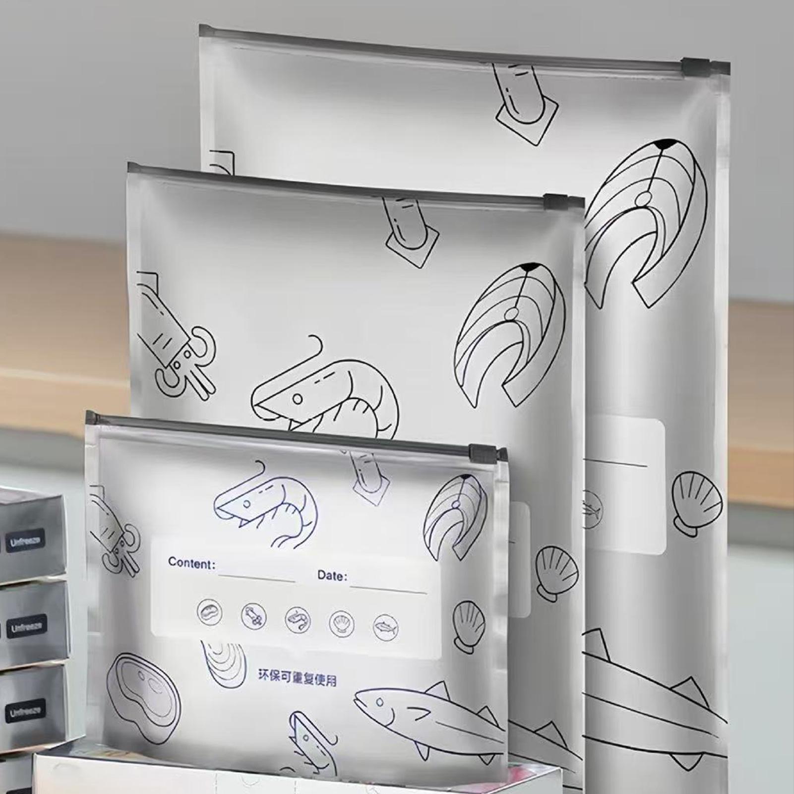 Sealable Bags for Packaging Stand up Sealable Bags for Packaging Food 30 Pieces Leakproof Refrigerator Freezer Pantry Organizer CHINA 2130₽