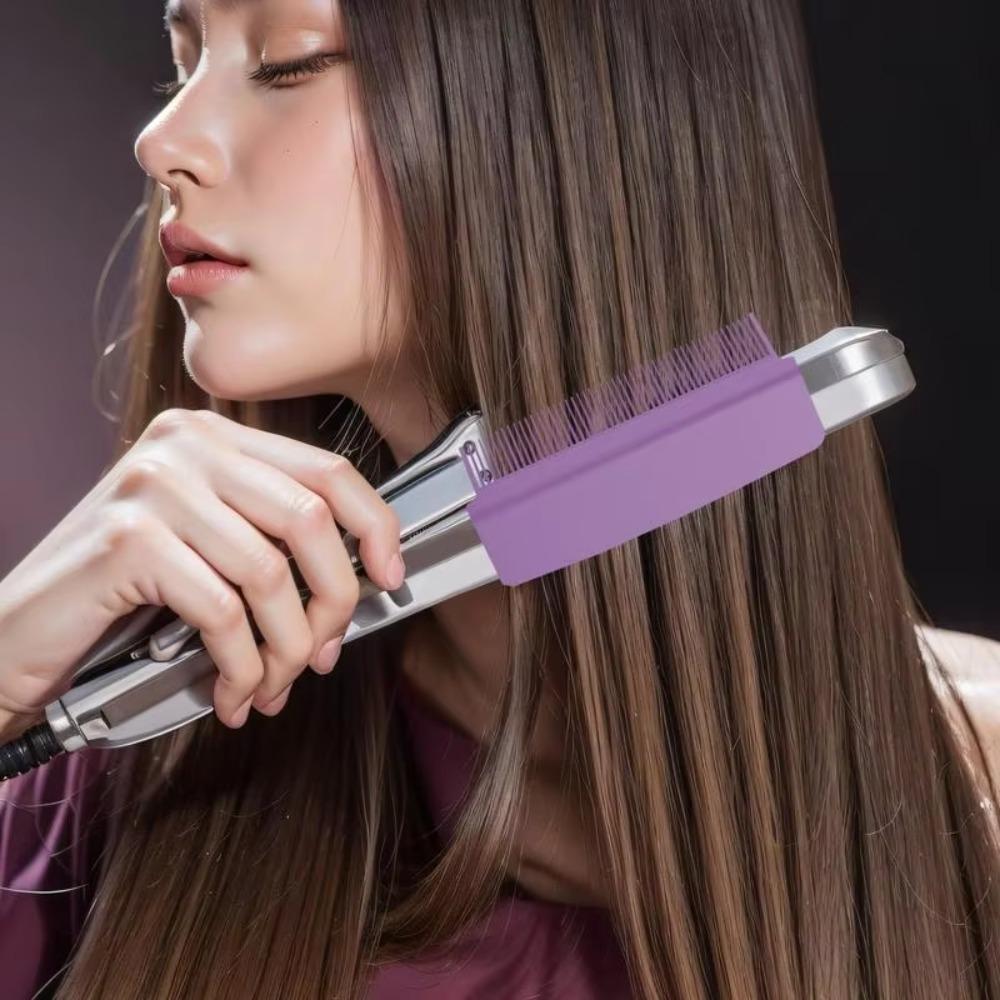 Lightweight Straight Hair Comb Styling Hair Slit Comb  for Flat Ironing Hair Attachment