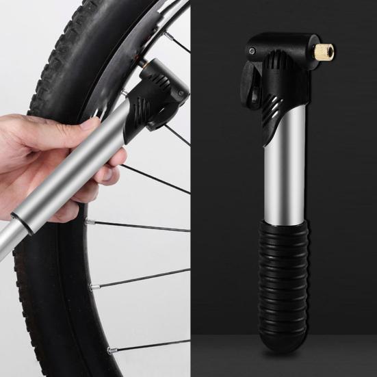 Bike Pump Mini Portable Stainless Steel Multifunction Bicycle Tool Set Inflator for Basketball