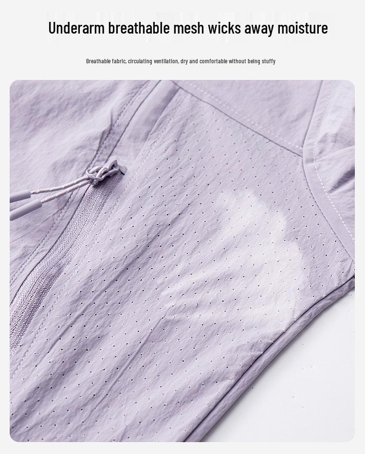 UPF50+ Sonnenschutz Leichte Jacke für Herren & Damen - Atmungsaktiv, Schnelltrocknend, Eisseide Sommerjacke