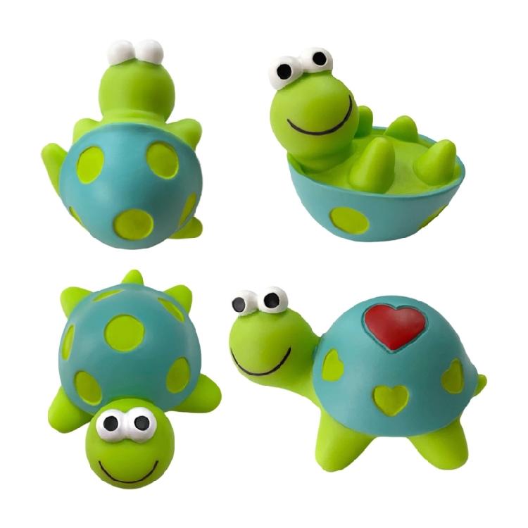 4PCS Lovely Turtles Resin Statues Miniature Resin Turtles Figurines for Car Dashboard and Indoor Display