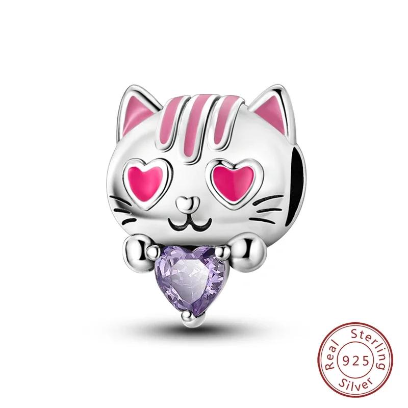 100% Copper Fashion Pink Princess Skirt Bag Lipstick Charms Beads Fit Original Bracelets Diy Jewelry Gifts