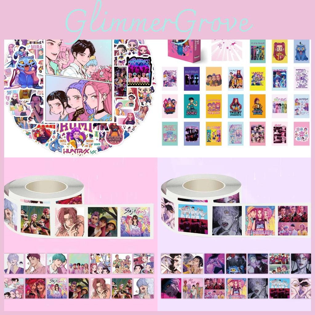 Demon Kpop Hunters Graffiti Sticker Card Roll Stickers Diy Water Decoration Cup