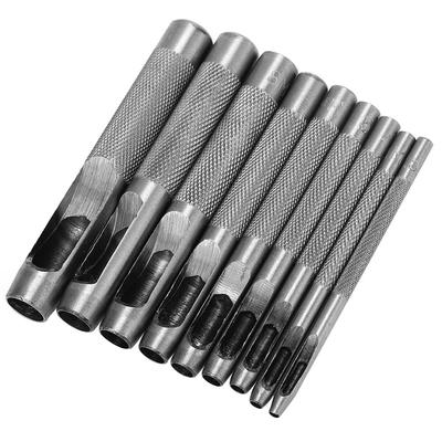 9-teiliges Leder-Hohlstanzer-Set, Gürtellocher, Lederhandwerkswerkzeug, 2,5–10 mm