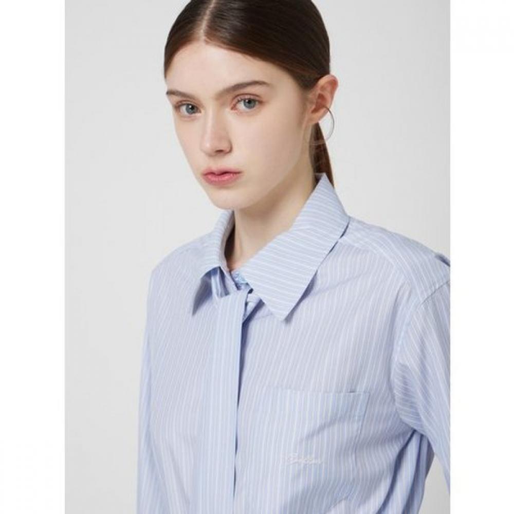 Cc Collect Tie Strap Stripe Shirt C253msc003