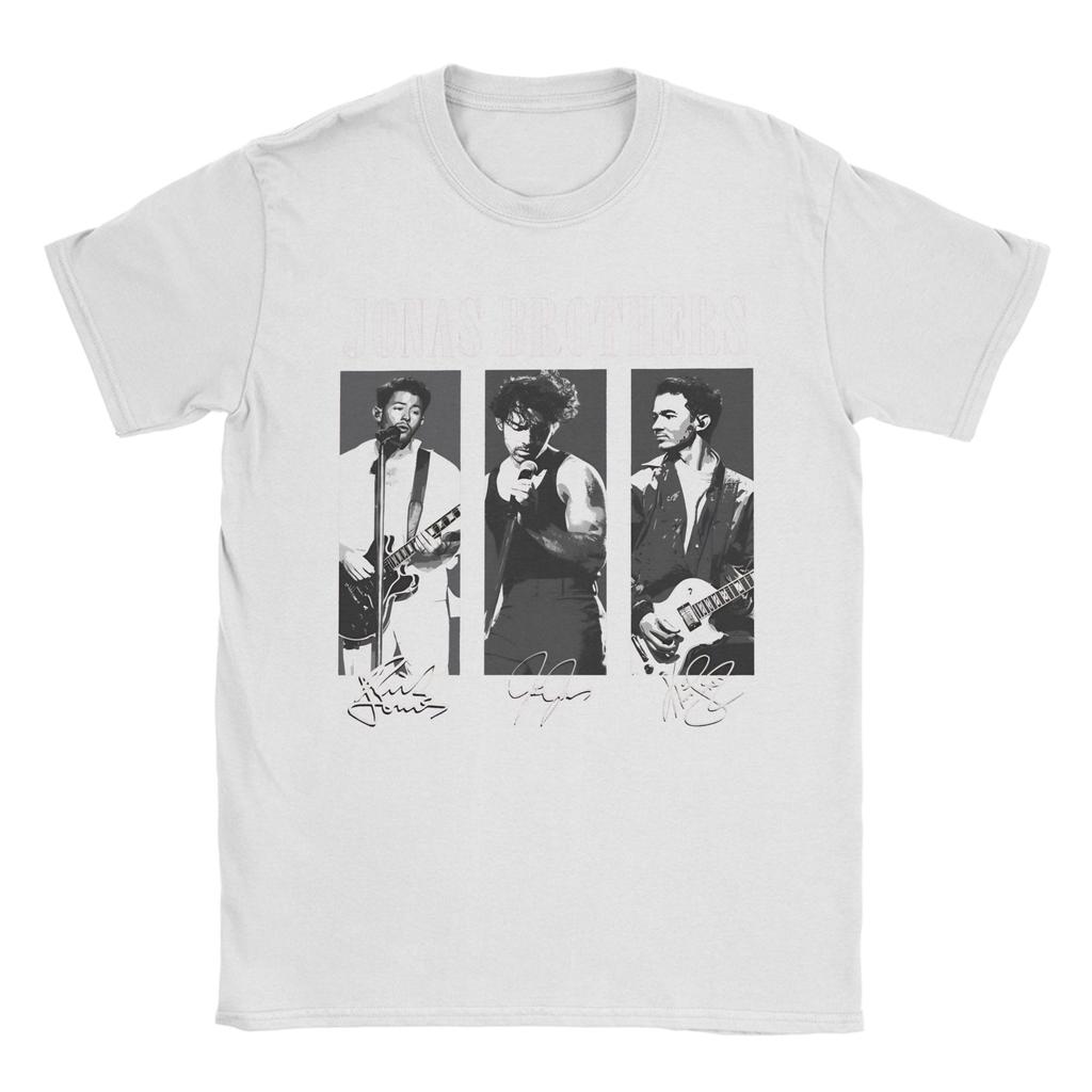 Casual Jonas Brothers Tour TShirt Men Crew Neck 100 Cotton T Shirt Short Sleeve Tees Gift Idea Tops