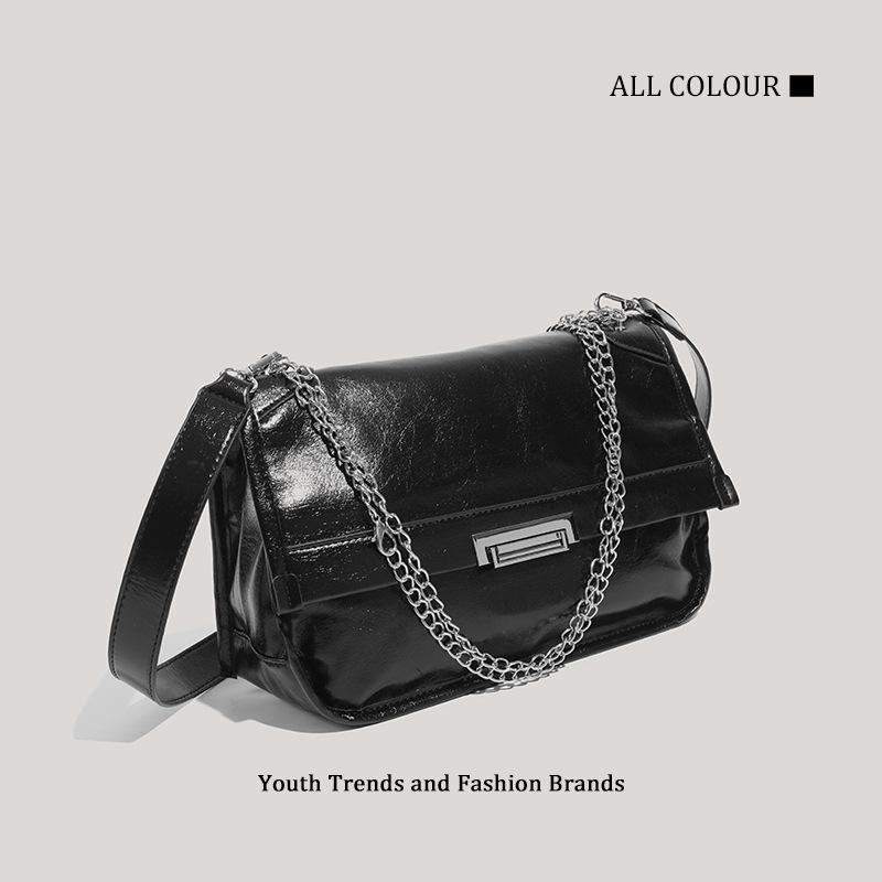 New Women's Bag Underarm Bag Trendy Cool Oblique Span Bag Versatile Fashion Chain Single Shoulder Oblique Span Bag Women