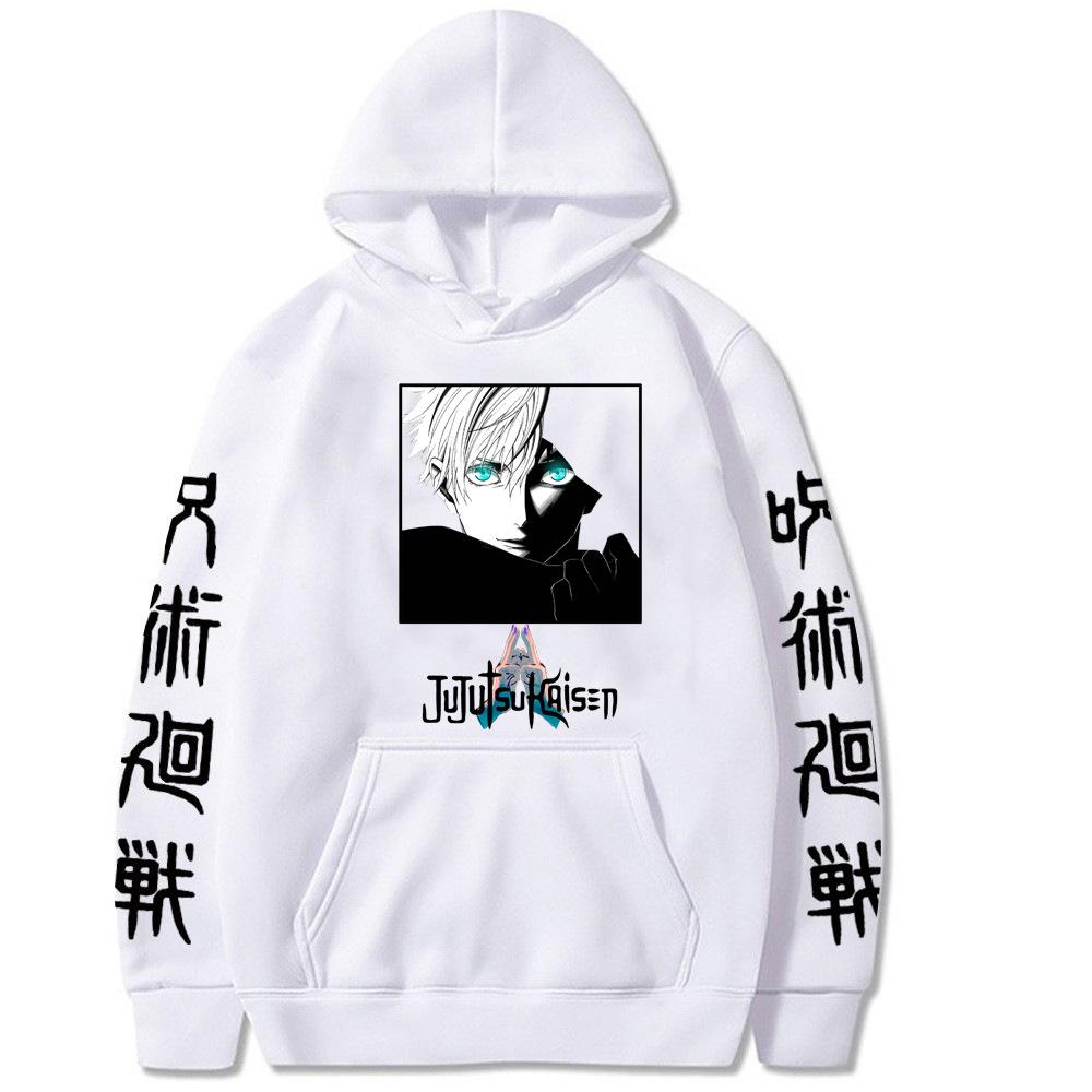 Jujutsu Kaisen Japanese Anime Graphic Print Hoodies Vintage Oversized Hooded Casual Long Sleeves Cotton Hoodie Men Women Clothes