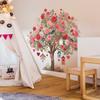 The Rose Flowers On The Big Tree and The Decorative Wall Stickers for The Living Room and Bedroom of The Birdhouse