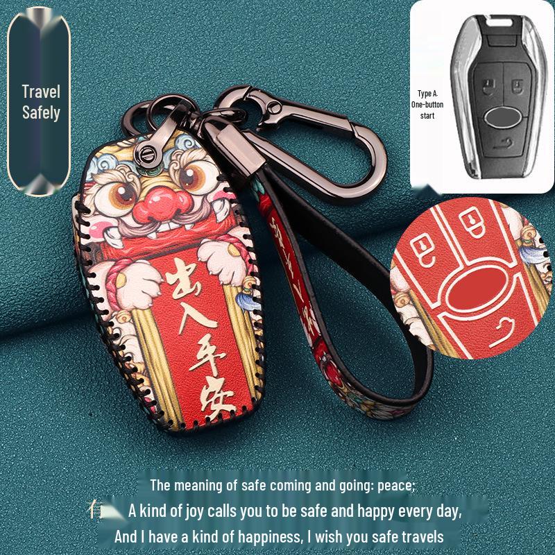 DX7 DX3 DX5 A5 Wing Dance V3 Car Key Fob Protective Case with Buckle