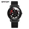 Sanda Meilleure Vente 1088 Montre pour Adolescent: Personnalisé, Cadran Rotatif 3D, Tendance, Quartz Étanche.