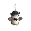 Penguin Stuffed Doll With Bow Hat Portable Plush Toy For Bag Accessory