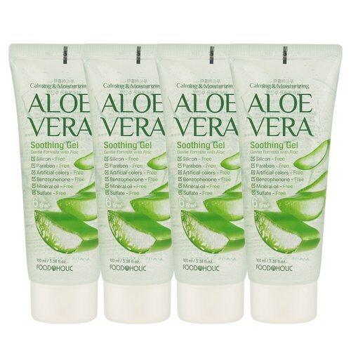 [FoodaHolic] (4ea) FoodaHolic Aloe Vera Soothing Gel 100ml