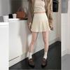 Damen High-Waist A-Linien Faltenrock - Schlankmachend, Kurzer College-Stil für Frühling & Herbst