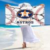 Houston Astros Print Beach Towel, Large Soft Quick Dry Towel for Beach Camping Swimming