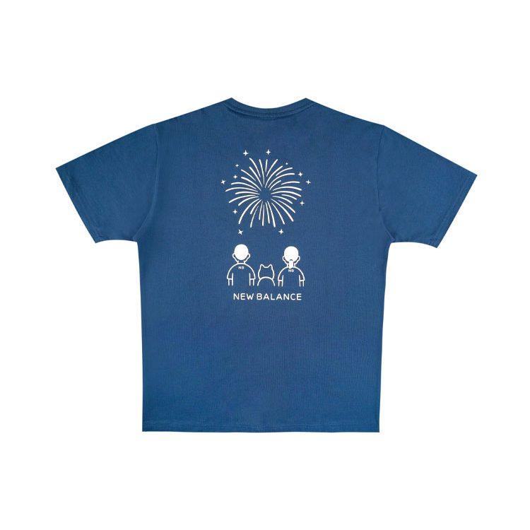 New Balance x Noritake T Shirt Unisex Navy Blue AMT12391-ECL