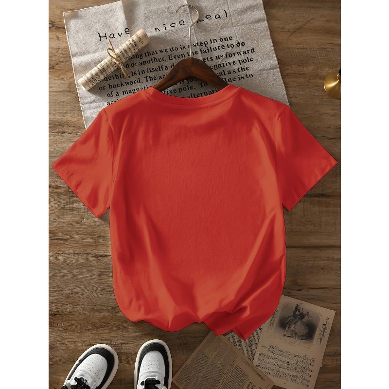 A581[Colorful Floral Skull Print Round Neck Short Sleeve T-Shirt]