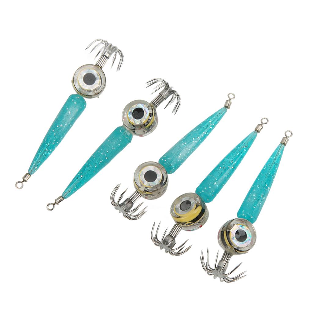 5 szt. Haczyk LED Ośmiornica Mocna Penetracja Stal Wysokowęglowa Elektroniczne Wędkowanie Światło Ośmiornicy dla