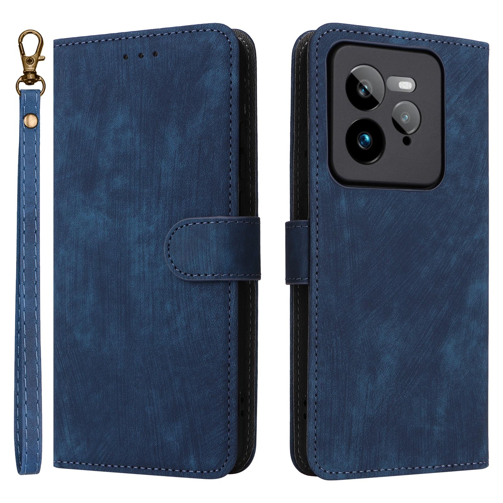 

For Realme GT 7 Pro 5G Wallet Case RFID Blocking PU Leather Cover Stand View Blue