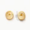 20-50pcs 5x6MM 14K 18K Gold Plated Brass Arcuate Embossing Spacer Beads Bracelets Beads Jewelry Making Supplies Diy Findings