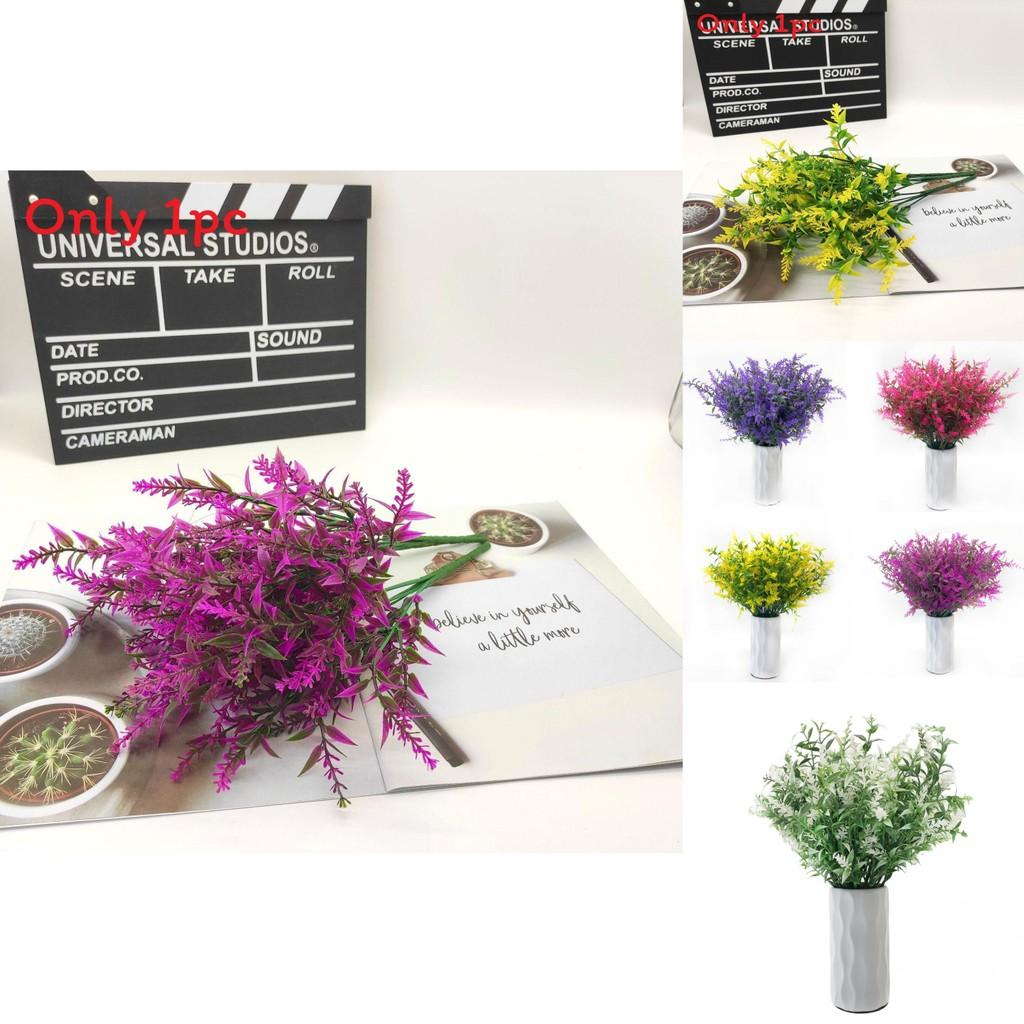 Faux Lavender Flower Arrangement In Purple For Patio And Yard Decoration