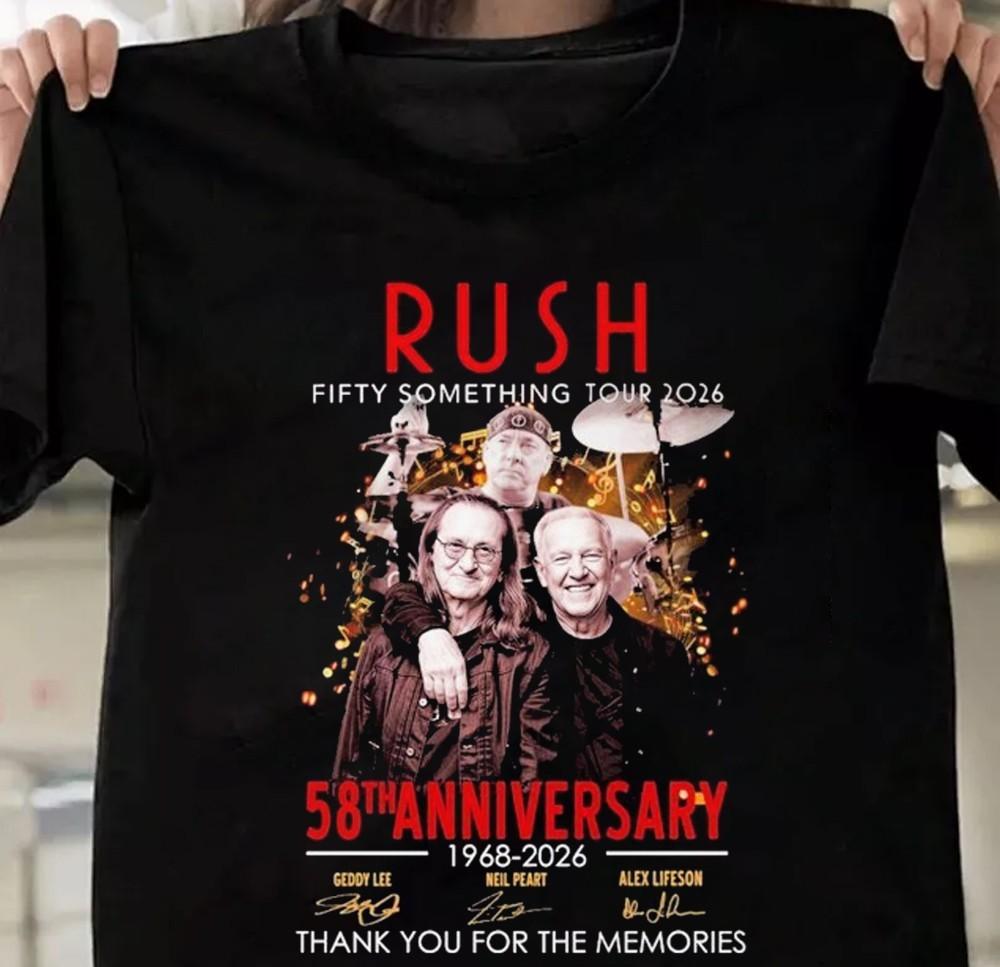 

Rush Fifty Something Tour 2026 Gift Family Unisex S-235XL 23D932 M