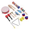 Kids Musical Instruments 10 Types Percussion Instruments Tambourine Clappers Maracas for 3 8 Years Old Girls Boys