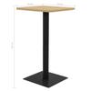 VidaXL Bistro Table Oak Color 70x70x107 Cm 321928