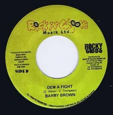 7inch Record CHEZIDEK / BARRY BROWN - Ten Miles Away / Dem A Fight NONE Rocky Gibbs 2005 Jamaica Reggae, Ska & Dub Used
