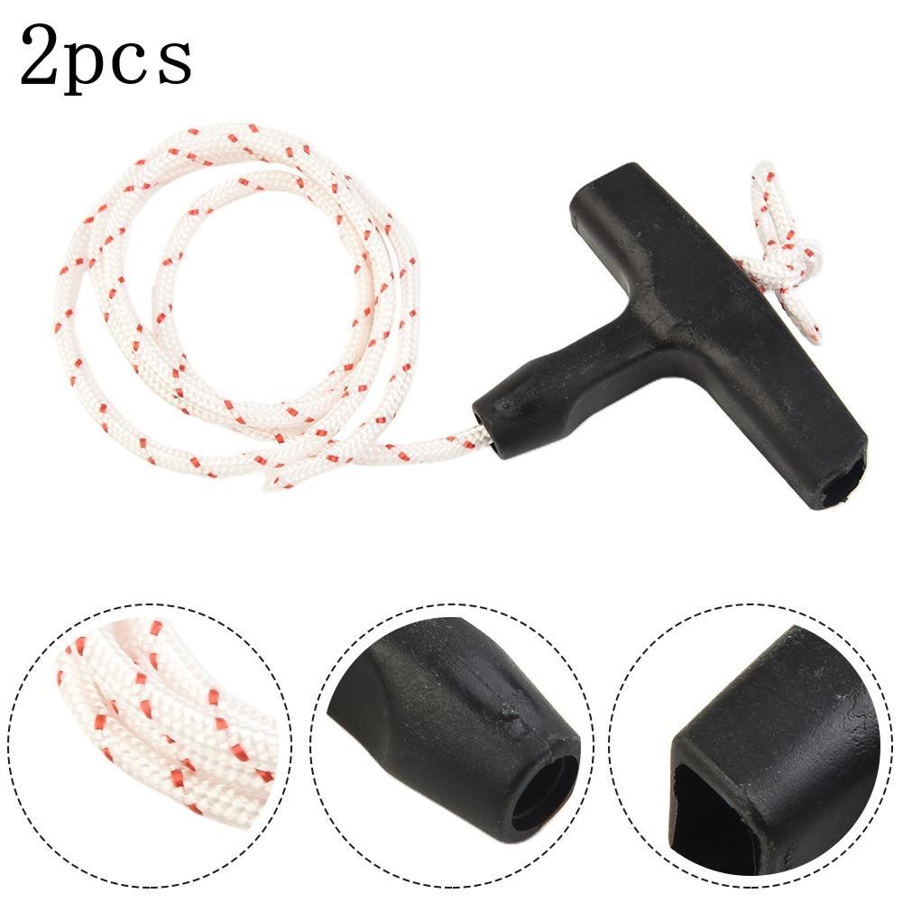 2PCS Elastostart Recoil Starter Handle With 4.5mm Rope Fits TS400, TS410, TS420