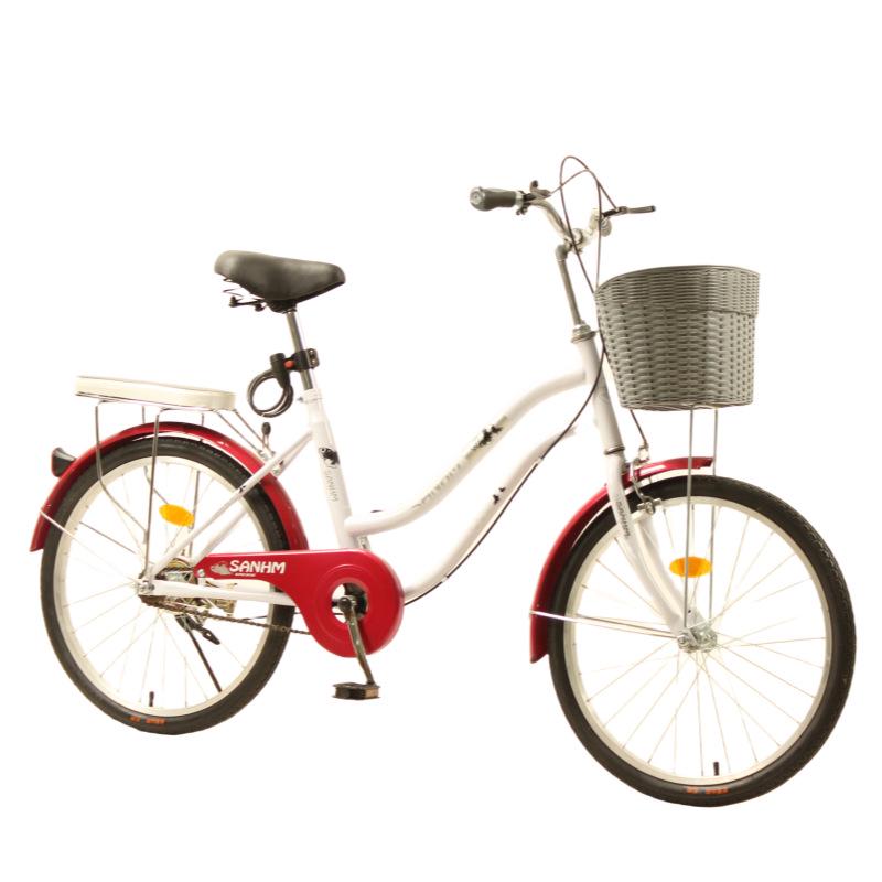 22-inch Unisex Bicycle for Commuting and Student Use - Lightweight, Medium and Large Sizes, Suitable for Cycling