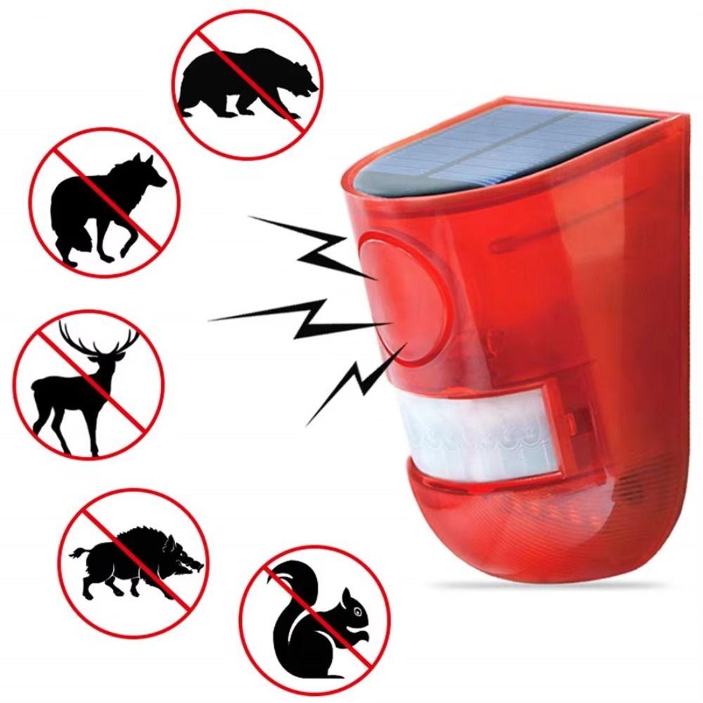 Rechargeable Solar Alarm Multifunctional Solar Charging Alarm Solar Lamps  Field Security