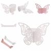 50PCS Butterfly Napkin Ring Paper Holder Table Party Wedding Favors Banquet