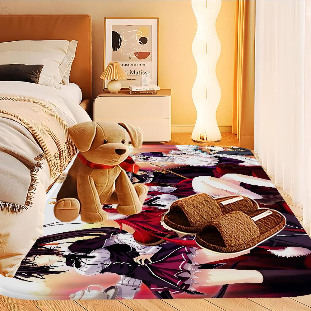 High School DxD Anime Floor Mat INS Style Soft Bedroom Floor House Laundry Room Mat Anti-skid Household Carpets