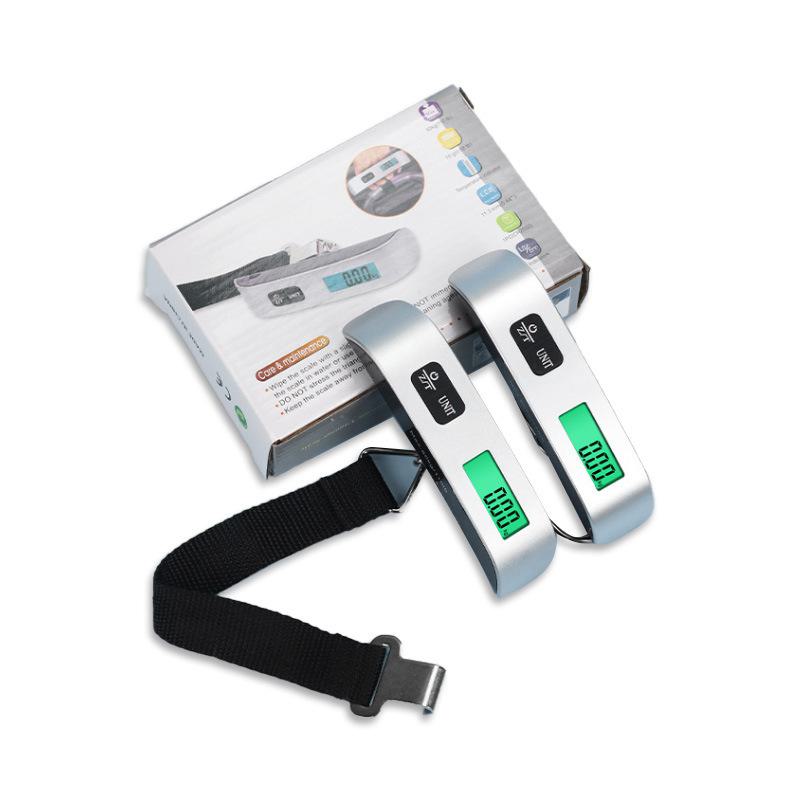 Handheld 50kg Electronic Luggage Scale with Luminous Display & Express Hook. Perfect for Small Parcels.