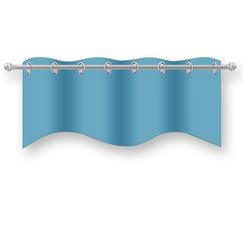 Finished Curtains Small Curtains Perforated Curtains Curtains High-Precision Solid Color Blackout Curtains