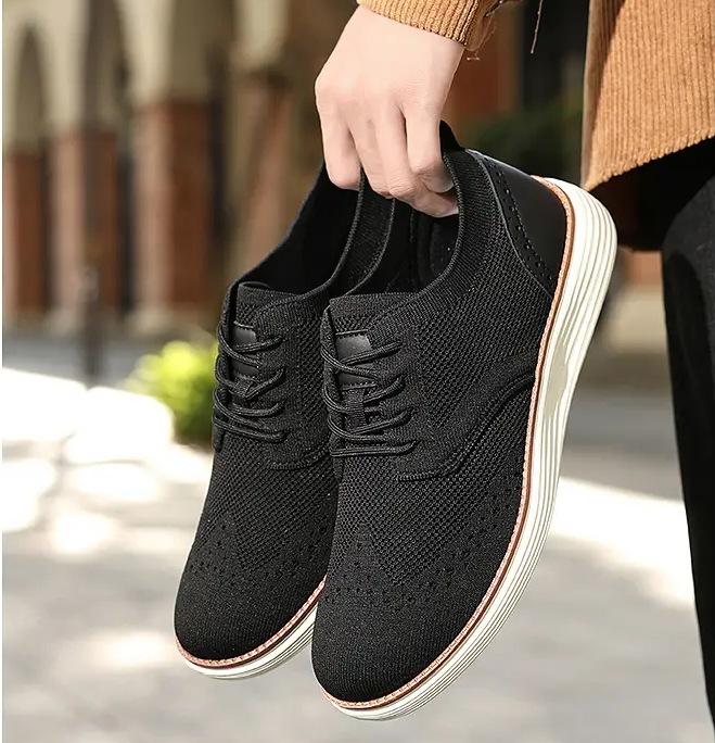 

2025 новые мужские кроссовки из сетчатой ткани для спорта и отдыха, большие размеры, прогулочная обувь, нескользящая, легкая и дышащая повседневная обувь 47 чёрный