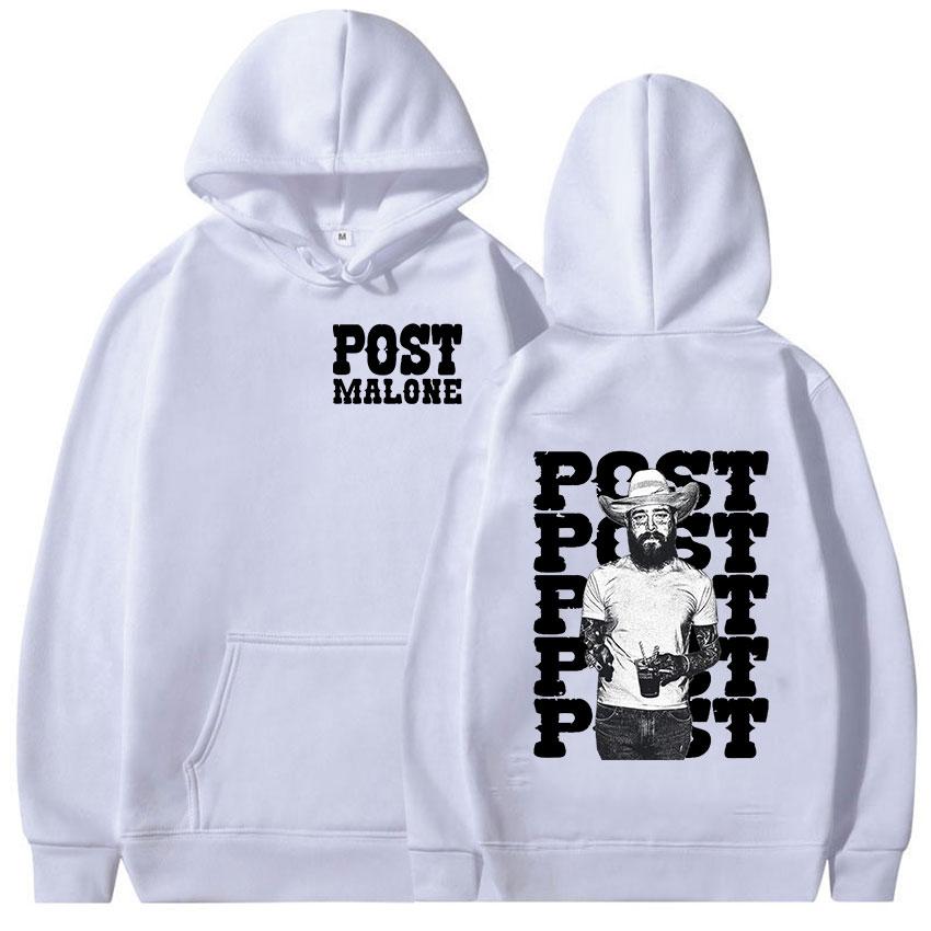 2025 Fall Winter Rapper Malones Graphic Hoodie Men's Hip Hop Vintage Pullover Sweatshirt Men's Casual Fashion Oversize Hoodie
