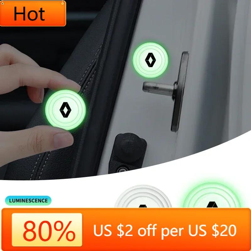 2026 Hot For Renault Interior Stickers Luminous Car Door Shockproof Pads Anti-collision Pad for Renault Sandero Captur Megane Tw asd2