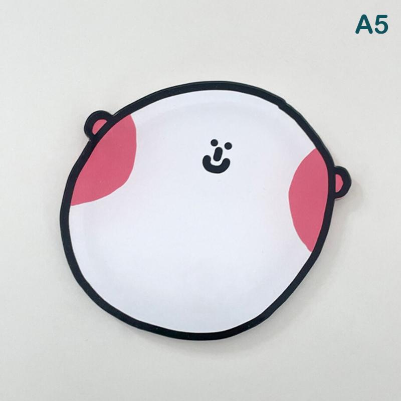 Cute Cartoon Acrylic Coaster Irregular Shapes Heat-Resistant Bowl Pad For Coffee, Tea, Hot Drinks Table Protectors Desk Decor