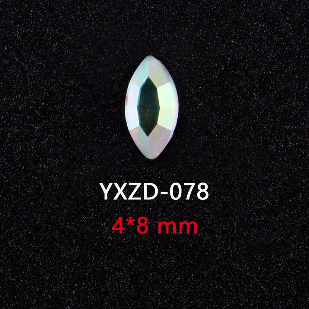AB Farbe Flachboden Speziell geformter Diamant Symphonie Liebe Stern Schmetterling Nagel Glas Nagelkunst Tragen Nagel Kleiner Schmuck