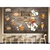 Pizza Shop Wall Mural 3d Food Restaurant Pizza Wallpaper Removable Fast Food Restaurant Snack Wallpaper