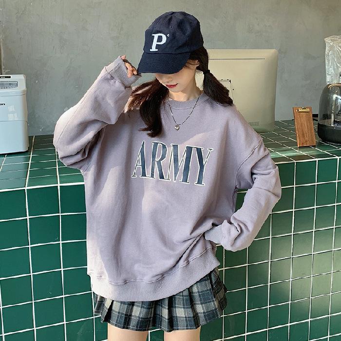 Women's Autumn/Winter Round Neck Printed Loose Hoodie - Best Friend Outfit, Long Sleeve Top 2022 New Style