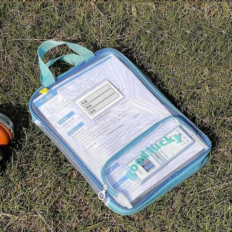 3vrstvá úložná kabelka s velkým otevíráním Barevná přenosná taška na doučování Organizér na psací potřeby Materiál Eva Moderní styl