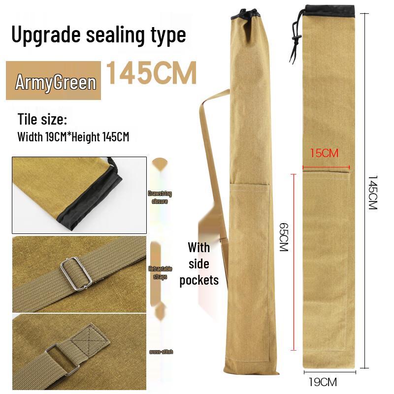 Jundingying Canvas Fishing Rod and Gear Storage Bag