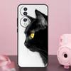 Black Cat Staring Eyes Case For Honor Magic 6 Pro 5 Lite 50 70 90 Lite X7 X8 X9 X6a X7a X8a X9a X8b X9b Back Cover