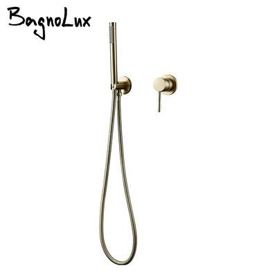 Handheld Shower Bathroom Shower Faucet Hot & Cold Water Tap Brass Shower Holder And Stainless Steel 1.5M Hose Wall Mount Mixer