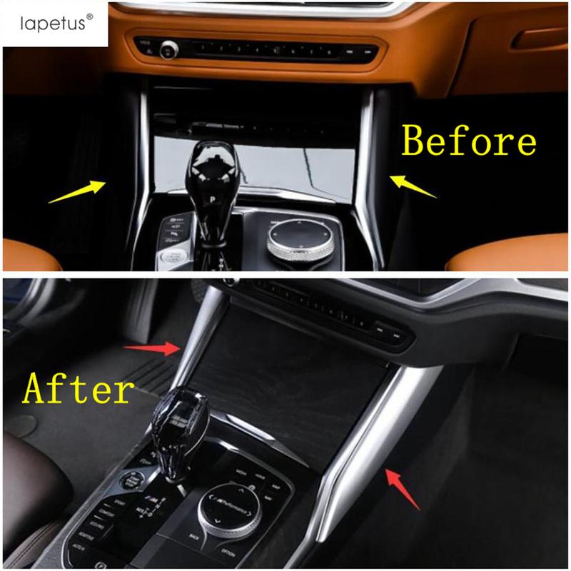 Center Control Gear Shift Panel Strip Decoration Cover Trim For BMW 3 Series G20  - 2024 Carbon Fiber / Matte Accessories