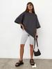 2025 Spring And Summer Cotton T-shirt Solid Colour Short-sleeved Female Loose Large Version Youthful Woman Clothes