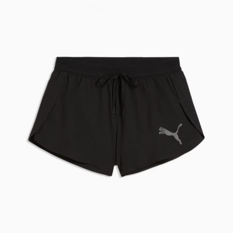 Puma Women Lightspeed Ultraweave 2 Inch Split Shorts Black 528434 01 01 black/S
